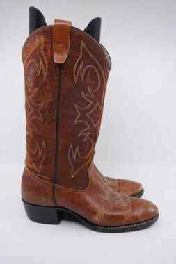 Kenny Rogers Vintage Women’s Size 5.5 D Cowboy Leather Western Boots Brown USA